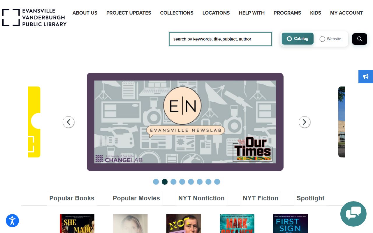 Evansville Vanderburgh Public Library genealogy resources