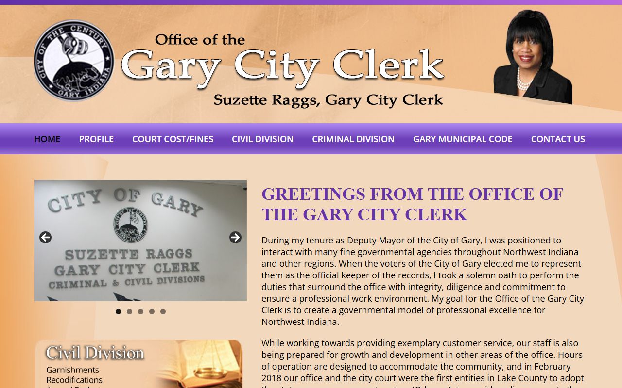 Gary City Clerk office genealogy records Indiana