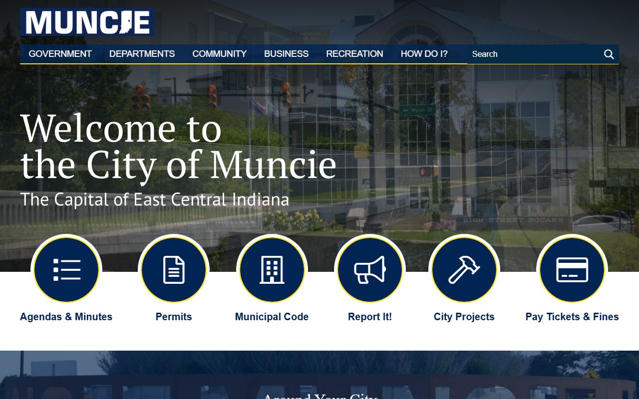 City of Muncie Indiana genealogy records information
