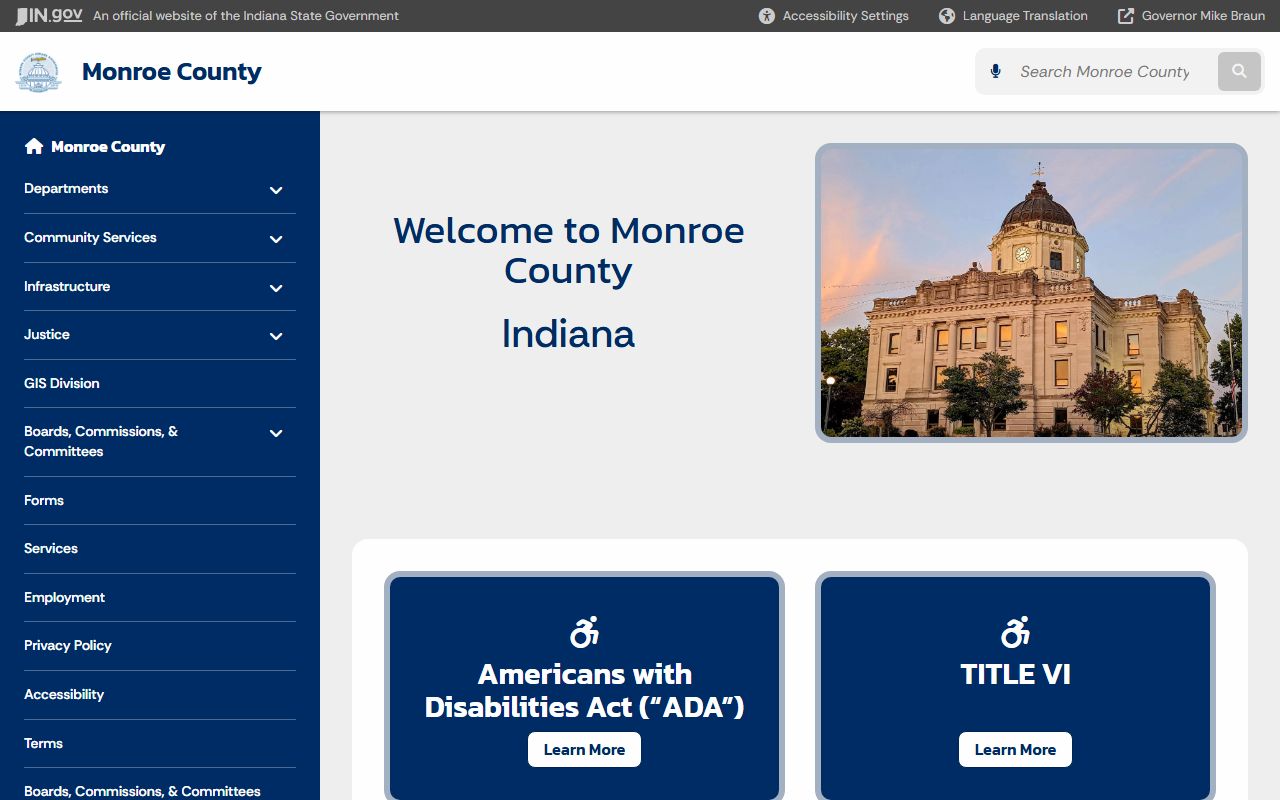 Monroe County Health Department vital records in Bloomington for genealogy