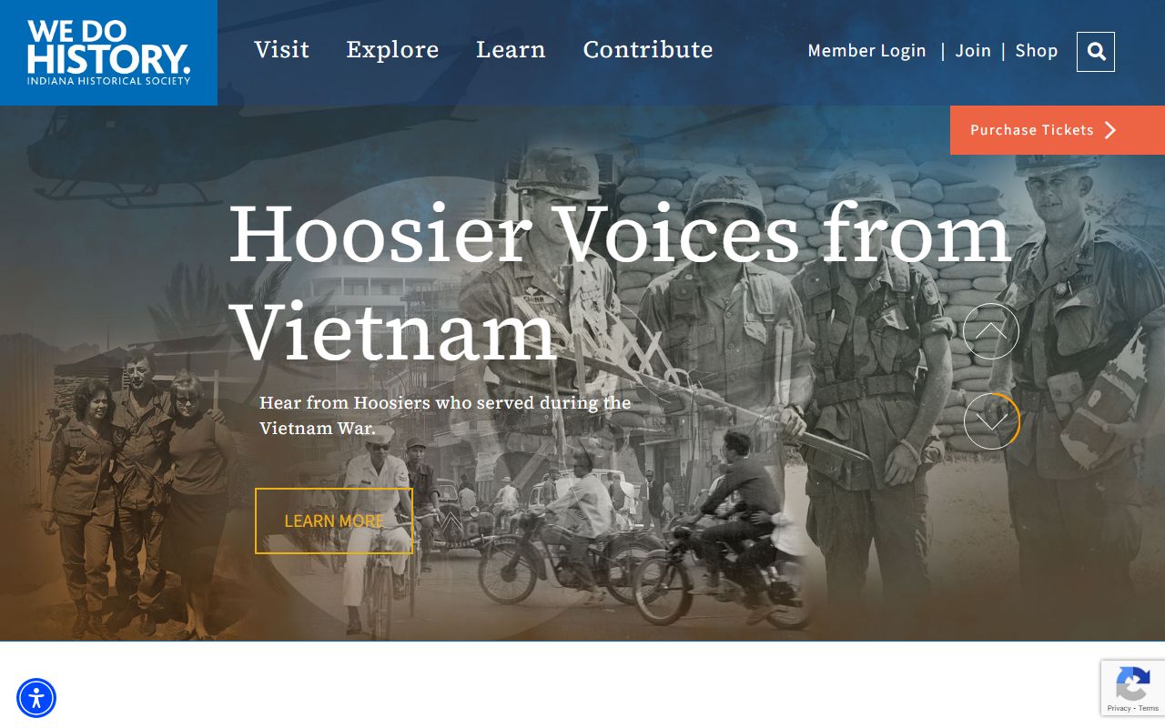 Indiana Historical Society website for genealogy and local history research